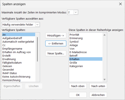 "An:" suchen "An:" suchen